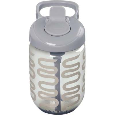 Vital Baby Неразливаща чаша със сламка Vital Baby - Сива, 350 ml (V-445103)
