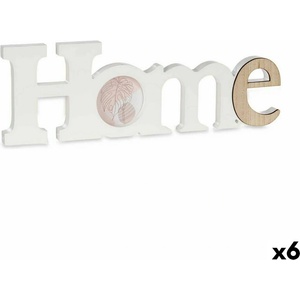 Gift Decor Рамка за снимки Home Бял Кафяв Дървен MDF (40 x 13, 5 x 1, 7 cm) (6 броя)