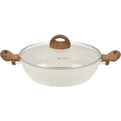 Hluboká pánev s poklicí 28cm AMBITION Nature 80037 3,8L Nepřilnavá