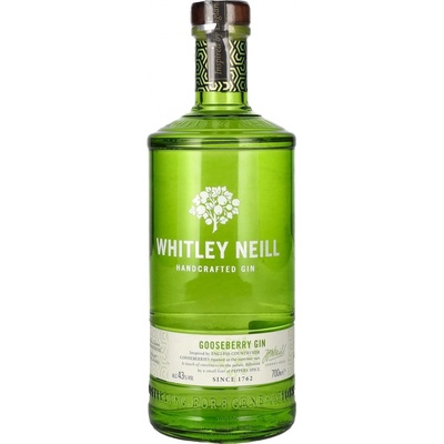 Whitley Neill Gooseberry Gin 43% 0,7 l (čistá fľaša)