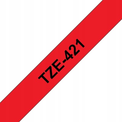 Páska Brother TZe-421 9 mm x 5,5 m černo-červená