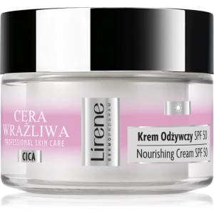 Lirene Sensitive skin хидратиращ крем за чувствителна кожа на лицето SPF 50 50ml