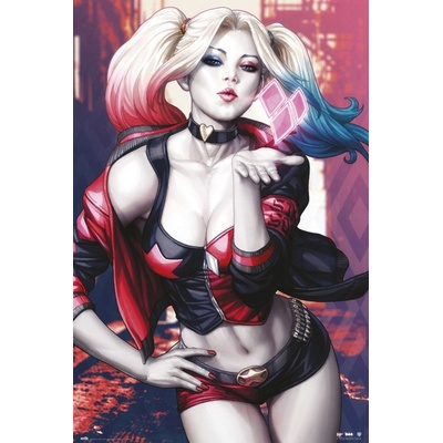 Plagát, Obraz - Harley Quinn - Kiss, 61 × 91.5 cm