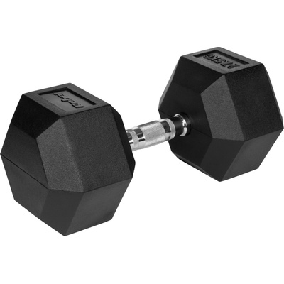 REBEL ACTIVE Liatinová pogumovaná činka HEX 27,5 kg