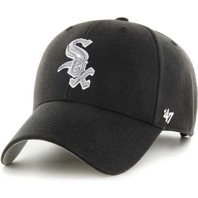 47 brand Шапка с вълна 47 brand MLB Chicago White Sox в черно с апликация (B.SUMVP06WBP.BK)