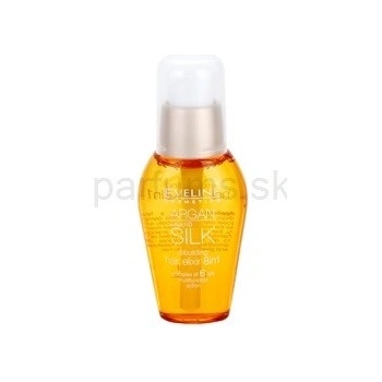 Eveline Cosmetics Argan Liquid Silk vyživujúci olej pre suché a poškodené vlasy (Complex of 6 Oils) 37 ml