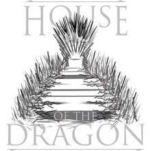 Tričko House of the Dragon Iron Throne