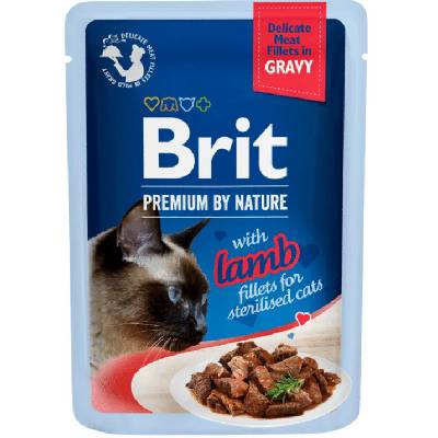 Brit Premium (VAFO Praha s.r.o.) Brit Premium Cat Delicate Fillets in Gravy with Lamb for Sterilised 85 g