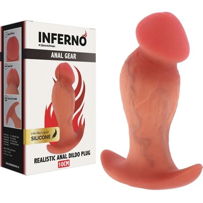 Анален плъг, хиперреалистичен и супер мек, 10см - Inferno Butt Plug (D-245547)