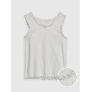 GAP Бебешки потник с дантела GAP GAP | Byal | Момичешки | 104