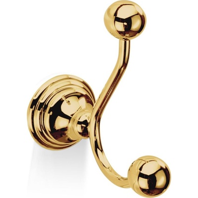 DECOR WALTHER Кука за кърпа Decor Walther Classic двойна злато (0511020)