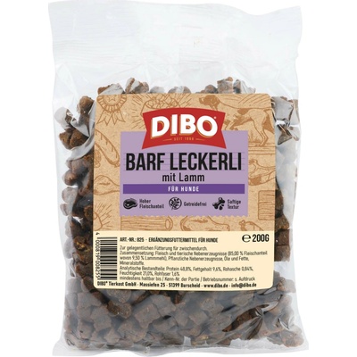 DIBO Pamlsky BARF s jehněčím 6 x 200 g