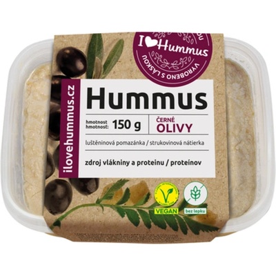 I Love Hummus Hummus černé olivy 150 g