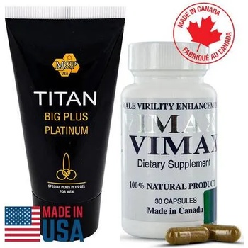 Image 1 of Vimax 30 капсули за уголемяване на пениса + Титан гел за уголемяване