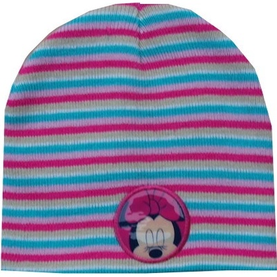 Minnie Mouse zimní čepice pruhovaná