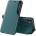 HQWear Елегантен кожен кейс-тефтерче Eco Leather View за Apple iPhone 13 Pro Max, Зелен (9145576231074)