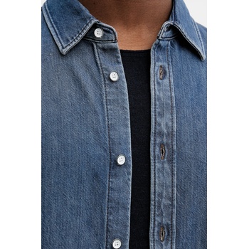 rag & bone Дънкова риза Rag & Bone в синьо със стандартна кройка с класическа яка RX0925FSUKM (RX0925FSUKM)