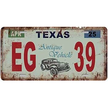 Ceduľa značka Texas