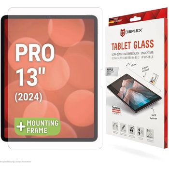 Displex Tempered Glass Screen Protector 2.5D - калено стъклено защитно покритие за дисплея на iPad Pro 13 (2024) (прозрачен)