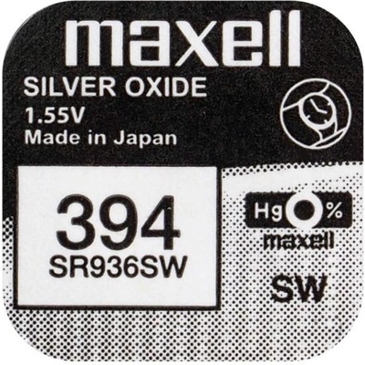 Maxell Бутонна батерия сребърна maxell sr936 sw -ag9-, 394 1.55v (sr936 sw)