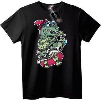 NOONEBRAND Тениска с Динозавър Рокаджия T-Rex - M, White