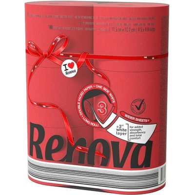 RENOVA Maxi červený 3-vrstvový 6 ks