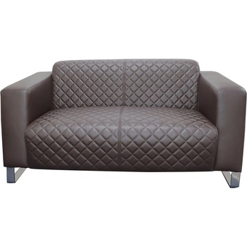 RFG Диван Zelda, двойка, екокожа, кафява седалка, кафява облегалка, RFG