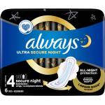 Always дамски превръзки, Ultra, Secure night, 6 броя