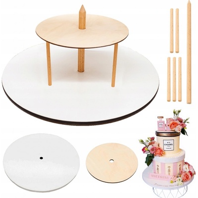 Brand4Cake Podložka pod dort Patrový Stojan na dort Dvoupatrový 30 cm 18 cm Silný