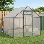 vidaXL Клетка за птици Антрацит 181, 5 x 221 x 173, 5 см (42036857)