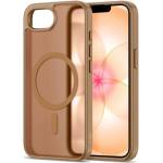 Tech-Protect Magsafe Калъф за iPhone 17e/ 16e, Tech-Protect BasicMag Matte Case, Кафяв (5906302392629)