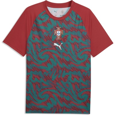 PUMA Mens Portugal Warm-Up Shirt World Cup 2026 - Red/Green