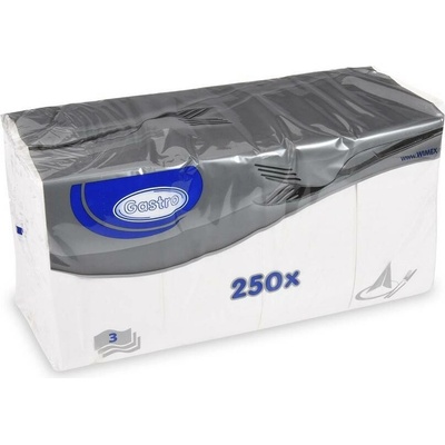 Wimex Ubrousky 3V bílé 1/8 skládání 250ks 87900 33x33cm
