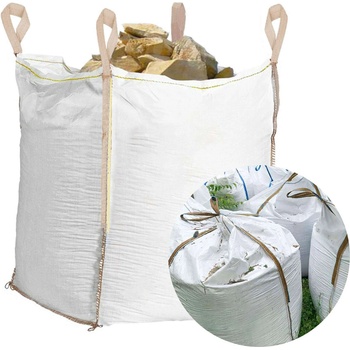 Springos Торба за събиране на градински отпадъци Springos с подсилен капак 420l 75x75x75cm - Бяла (GA0035)