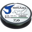 Daiwa Šnúra J-Braid 4 Tmavo Zelená 135m 0,10mm 3,8kg