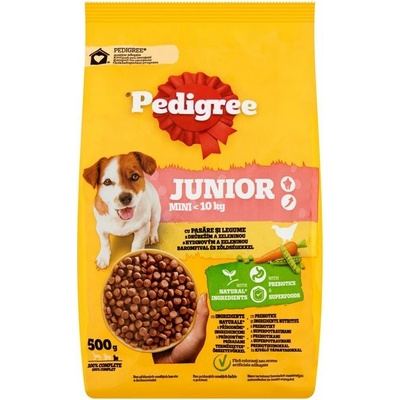Pedigree Mini Junior drůbeží se zeleninou 0,5 kg