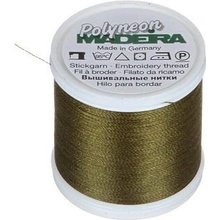 Vyšívací nitě PES Madeira Polyneon (400m) barva 1796 army green