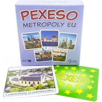 CreativeToys Pexeso v krabičke Metropoly Európy