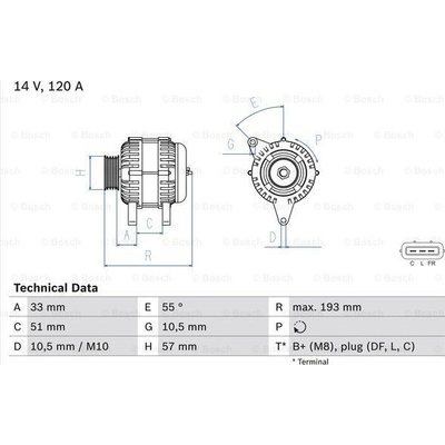 Alternátor BOSCH 0 986 083 830