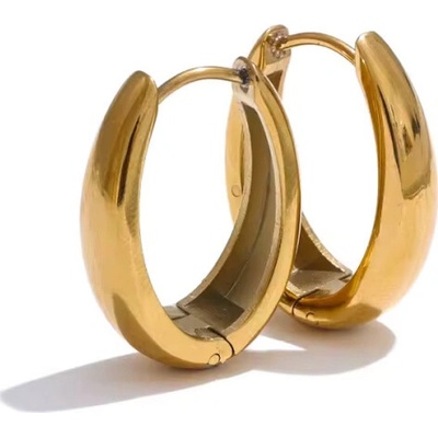 Victoria Filippi Stainless Steel Kruhové náušnice Carla Gold - chirurgická ocel E-1533-YH5160A /30 Zlatá