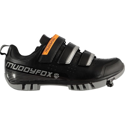 Muddyfox Юношески обувки Muddyfox MTB100 Junior Cycling Shoes - Black/Grey