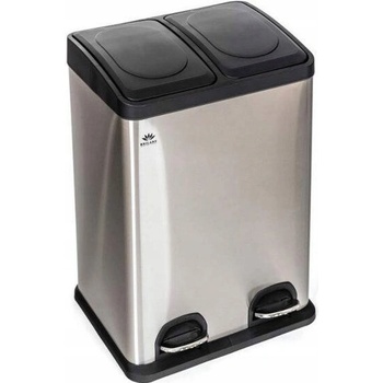 Brilanz Koš recyklovací odpadkový nerezový SAVERY 40 l 2 x 20 l