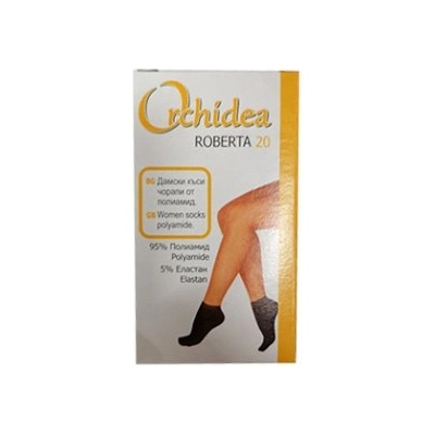 Orchidea Обикновени къси чорапи Roberta 20 Den - Черно (2803)