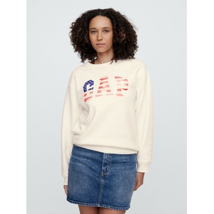 GAP Суитшърт Heritage с логото GAP GAP | Byal | ЖЕНИ | XXS