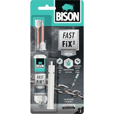 Bison Vteřinové lepidlo FAST FIX METAL 10 g