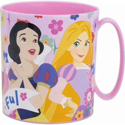 Stor hrnček plastový 390 ml Princezné ružová