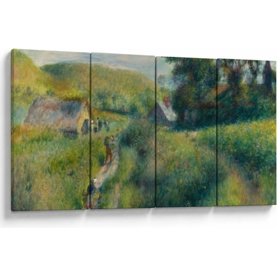 Obraz - Auguste Renoir, The Mussel Harvest, reprodukcia, štvordielne 160x80 cm