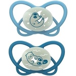 NIP Бебешка залъгалка NIP Green - My Butterfly Night, 5-18 м, 2 броя, сини (4000821426269) - baby