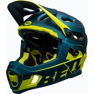 Bell Велосипедна каска Bell FF Super DH MIPS Spherical matte gloss blue/hiviz