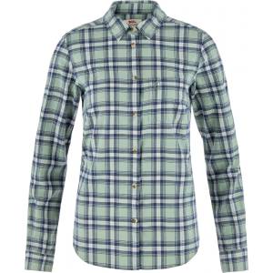 Fjällräven Дамска риза с копчета Fjällräven Women's Övik Flannel Shirt - Misty Green / Eggshell - размер XS (133-0737-0712)